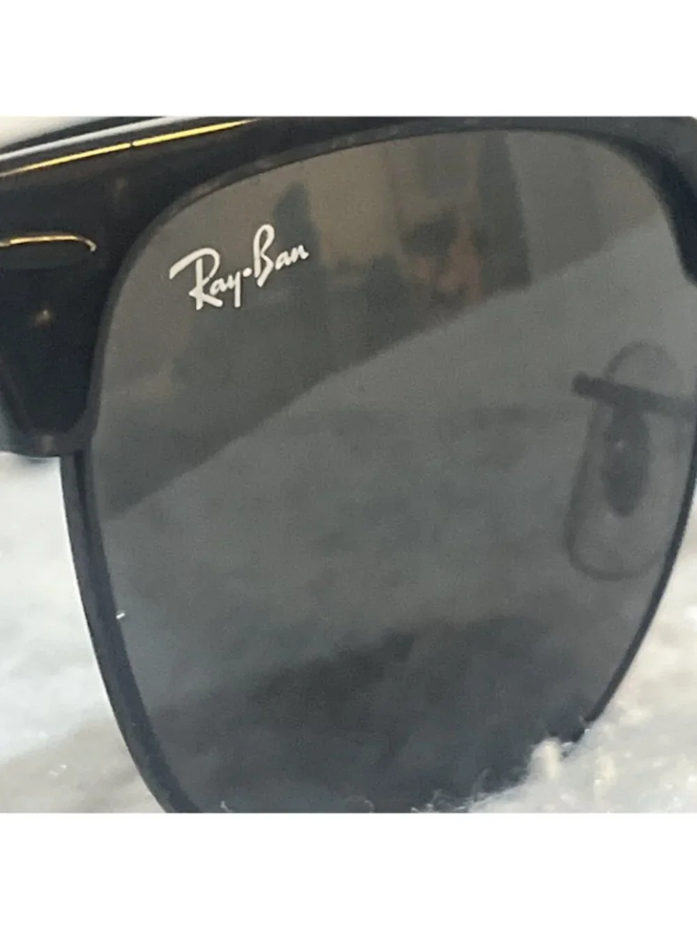 Ray-Ban RB3016 Clubmaster Polarized Sunglasses Black 1305 B1 51. 21 145 - Picture 9 of 10